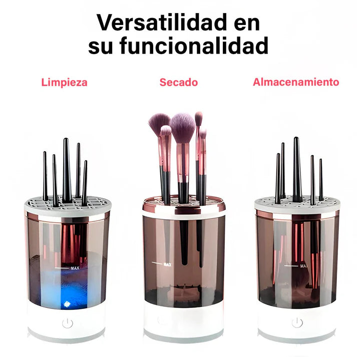 El limpiador de brochas de maquillaje
